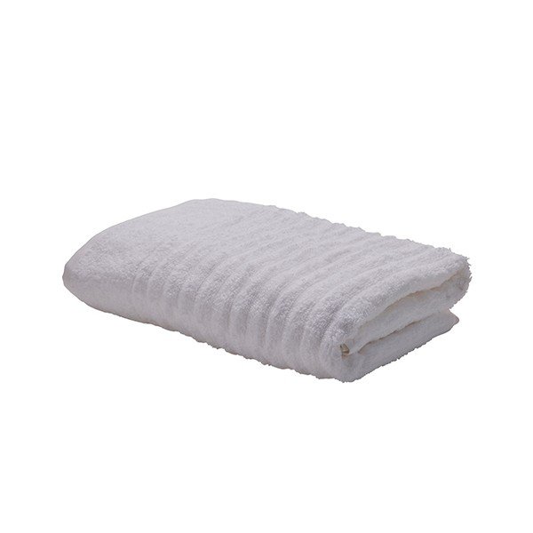 Asciugamano in cotone bianco 140x70 cm Wave - Bahne & CO