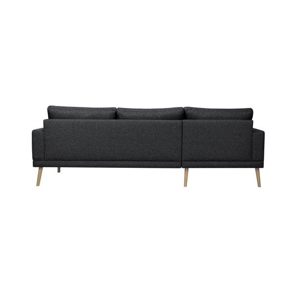 Divano angolare nero, angolo sinistro - Windsor & Co Sofas-image-3