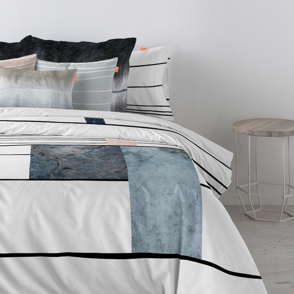 Set di 2 federe in cotone Quarzo - Blanc-image-1