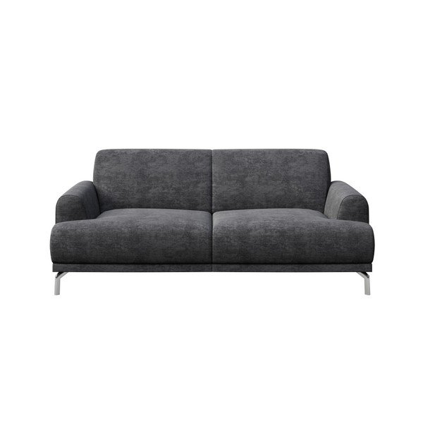 Divano grigio scuro Puzo, 170 cm - MESONICA