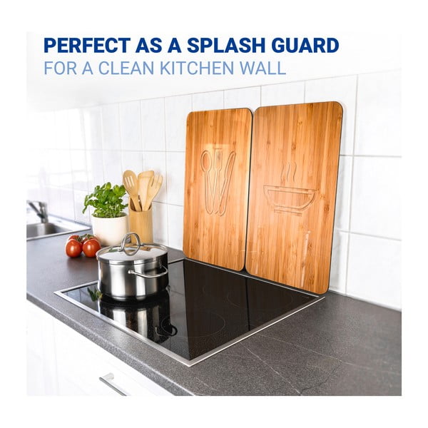 Set di 2 copri stufe in vetro, 52 x 30 cm Lunch - Wenko-image-4