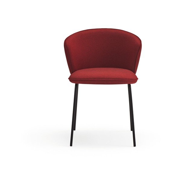 Set di sedie da pranzo rossa in imbottito 2 pz Add – Teulat-image-2