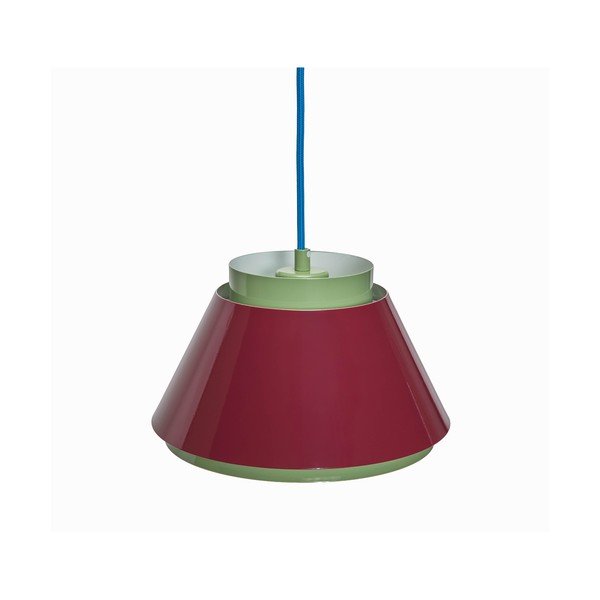 Lampadario rosso/verde in metallo ø 25 cm Remi – Hübsch-image-2