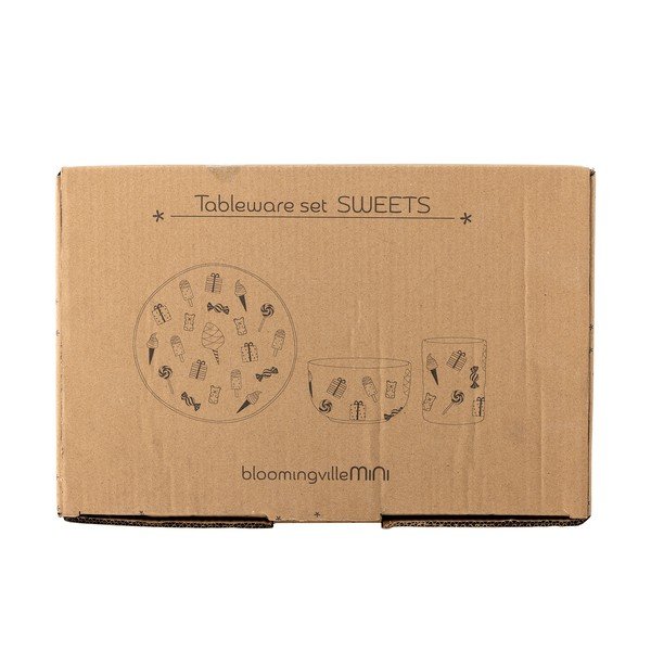 Set da pranzo per bambini in gres 3 pz Sweets – Bloomingville Mini-image-3