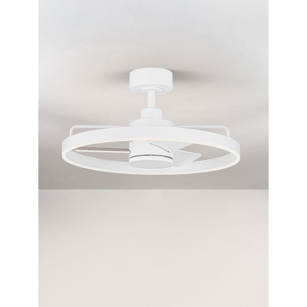 Plafoniera LED bianca in metallo con intensità regolabile Lunair – Nova Luce-image-3