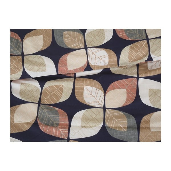 Set copripiumino e federa marrone in crêpe per letto singolo 140x200 cm Autumn Leaf – B.E.S.-image-1