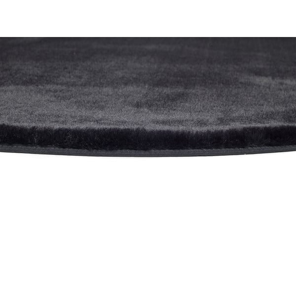 Tappeto nero , Ø 120 cm Fox Liso - Universal-image-2