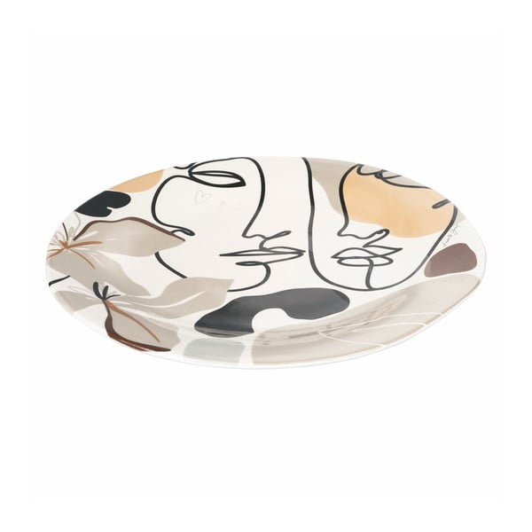 Piatto da portata in ceramica, ø 39 cm Face to Grey - VDE Tivoli 1996-image-1