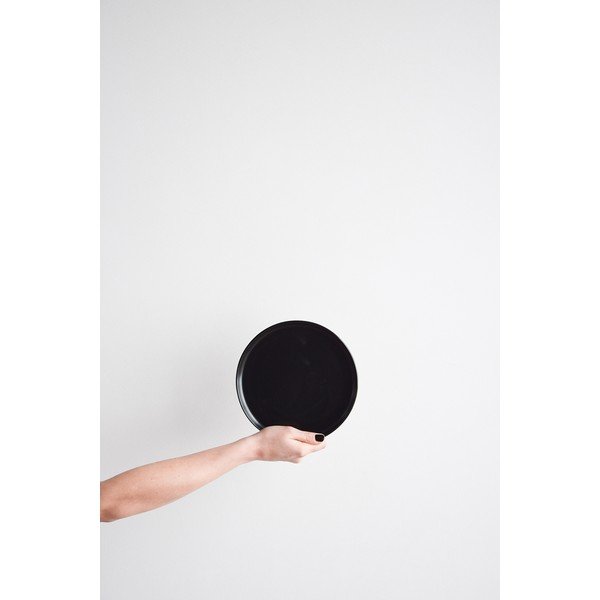 Piatto piccolo in gres nero, ø 20 cm Luna - ÅOOMI-image-2