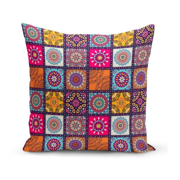 Federe decorative in set 4 pz 45x45 cm Mandala Tiles – Minimalist Cushion Covers-image-2