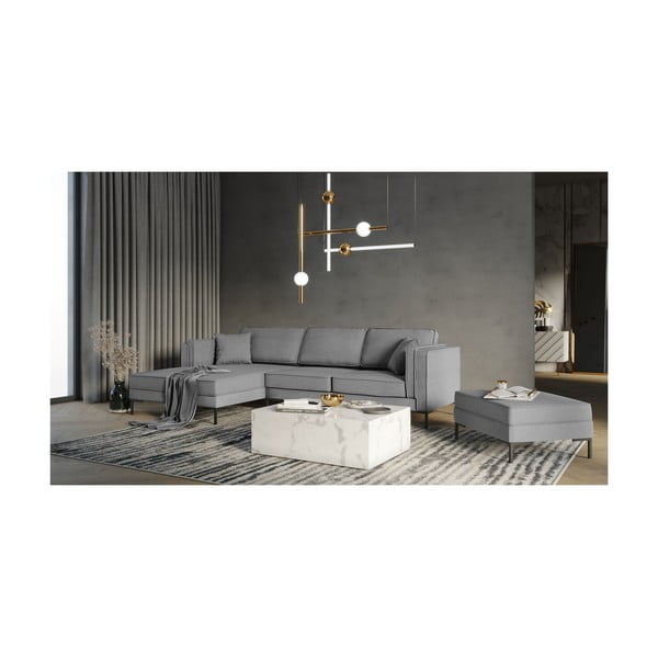 Divano angolare grigio, angolo sinistro Attilio - Milo Casa-image-4