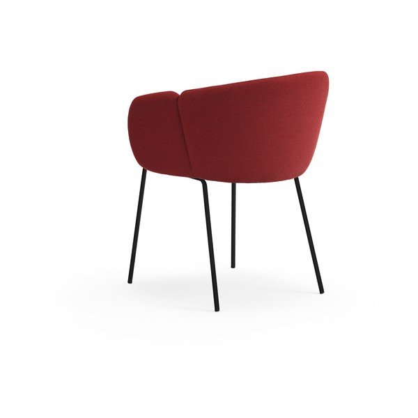 Sedia da pranzo burgundy in imbottito Add – Teulat-image-3