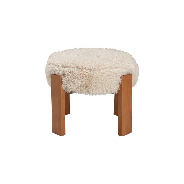 Sgabello beige imbottito Mammut – Ellos Home-image-2