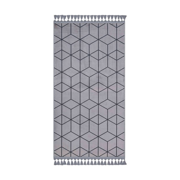 Tappeto lavabile grigio 200x100 cm - Vitaus