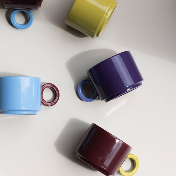 Tazza viola scuro in gres 280 ml Lou – ONA-image-2
