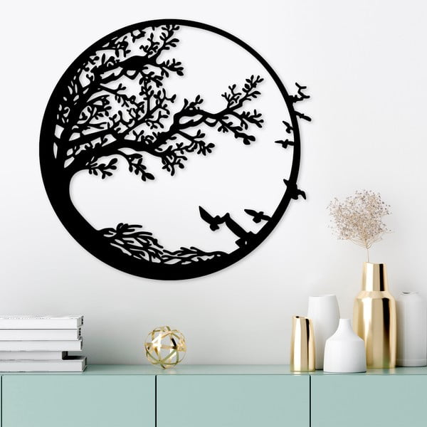 Decorazione murale in metallo 68x66 cm Tree - Wallity-image-2