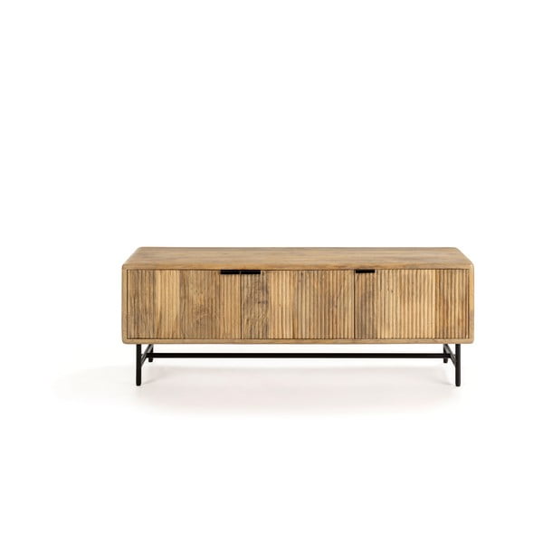 Tavolo TV in legno di mango di colore naturale 145x50 cm Mundra - Marckeric