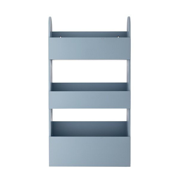 Libreria per bambini blu in legno di paulownia massiccio 38x70x12 cm Moris – Bloomingville Mini-image-2