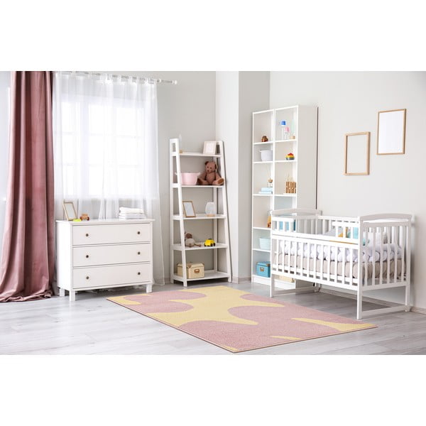 Tappeto per bambini giallo e rosa 120x170 cm Hugsy Vanilla – FD-image-1