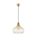 Lampadario dorato con paralume in metallo ø 22 cm Teldemia – Opviq lights