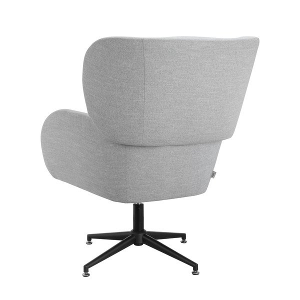 Poltrona in velluto grigio chiaro Vanessa - Støraa-image-4