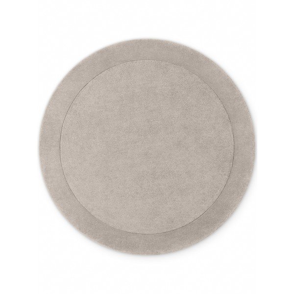Tappeto rotondo grigio in misto lana tessuto a mano ø 200 cm Kivi – Villeroy&Boch