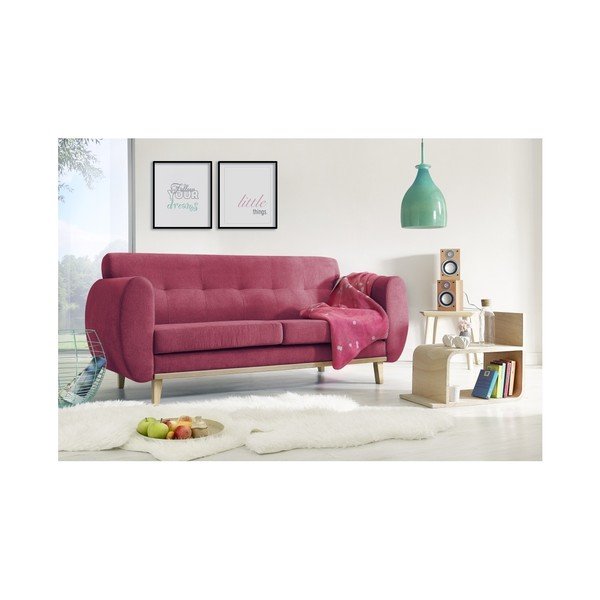 Divano rosso a due posti Viking - Bobochic Paris-image-1