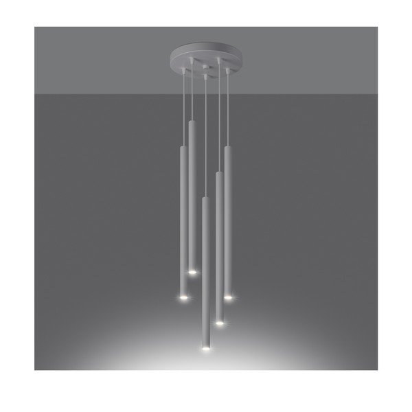 Lampadario bianco in metallo ø 25 cm Fideus – Sollux-image-4