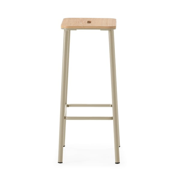 Set di sedie da bar color crema 2 pz (altezza della seduta 65 cm) Abba – Marckeric-image-3