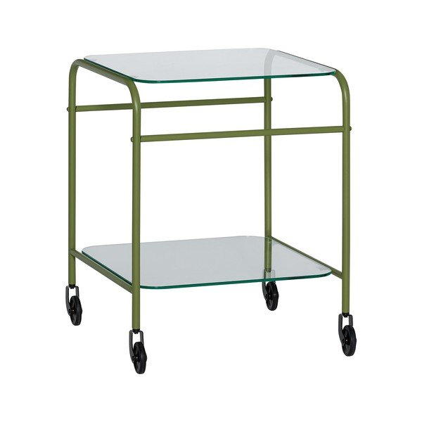 Tavolino da servizio in metallo su ruote 42x43 cm Zephyr – Hübsch
