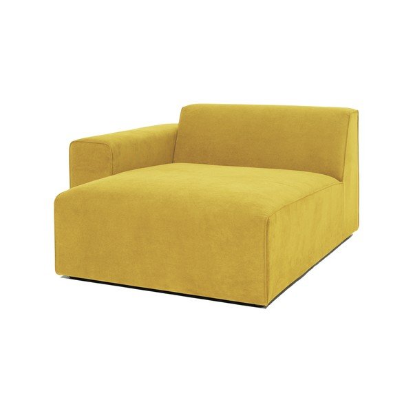 Modulo divano in velluto a coste giallo (angolo sinistro) Sting - Scandic-image-2