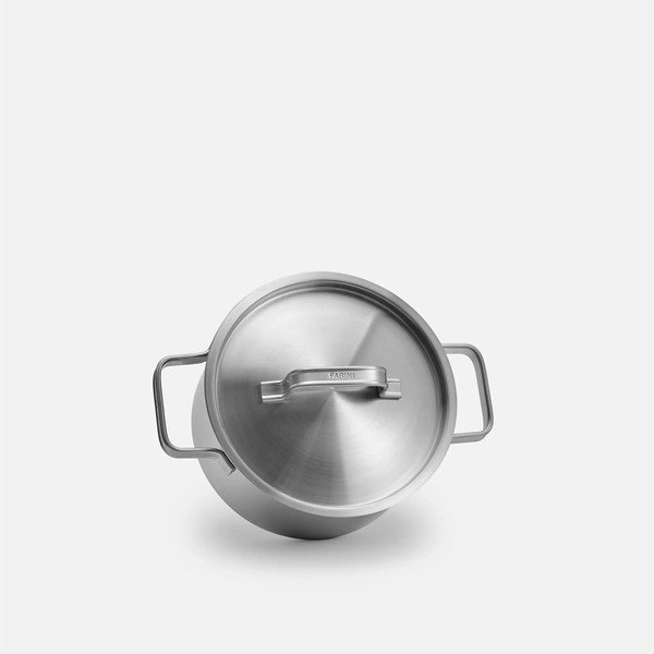 Pentola in acciaio inox con coperchio incluso 3 l Lucca 4.0 – FABINI-image-1