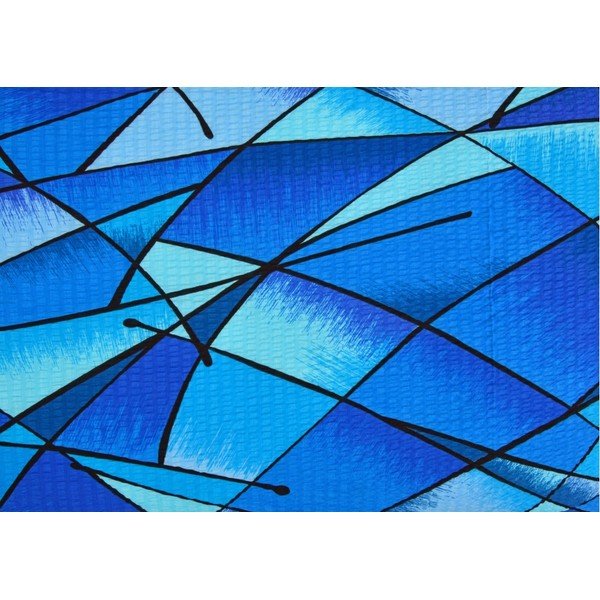 Lenzuola in crêpe blu per letto singolo 140x200 cm Rainbow - Unknown-image-1