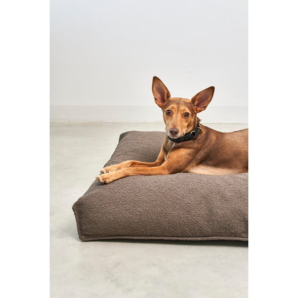 Materassino marrone in bouclé per cane 100x75 cm Mondo Chocolate M – MiaCara-image-2
