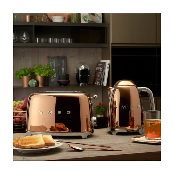 Tostapane in oro rosa 50's Retro Style - SMEG-image-1