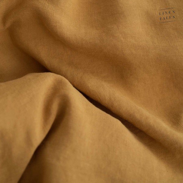 Biancheria da letto in fibra di canapa gialla 200x200 cm - Linen Tales-image-1