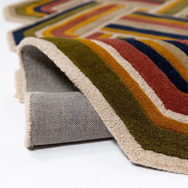 Tappeto in lana tessuto a mano 140x200 cm Lattice Shaped  – Flair Rugs-image-2