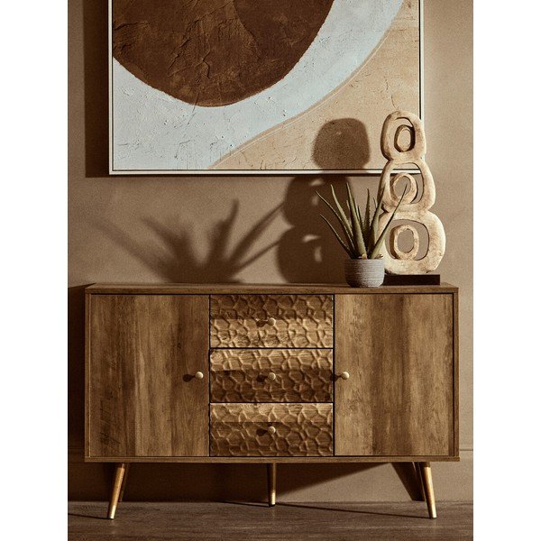 Credenza colore naturale scuro 114x70x39 cm Frida – Premier Housewares-image-1