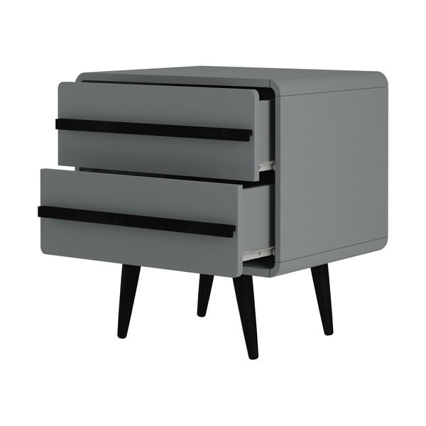 Comodino grigio Chantal - Støraa-image-3