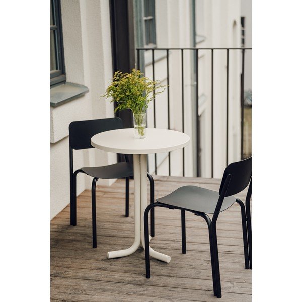 Sedia da esterno nera in metallo Kei – noo.ma-image-4