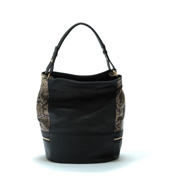 Černá kožená kabelka Roberta M Gilda