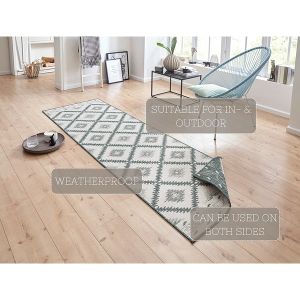 Tappeto per esterni verde e crema , 350 x 80 cm Malibu - NORTHRUGS-image-4