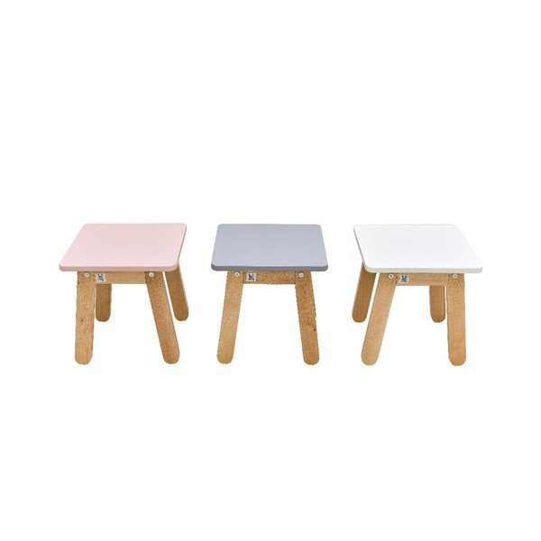 Sgabello bianco per bambini Woody - BELLAMY-image-4