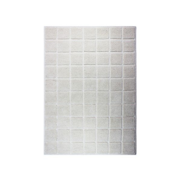 Vlněný koberec Blocks 80x150 cm, světlý