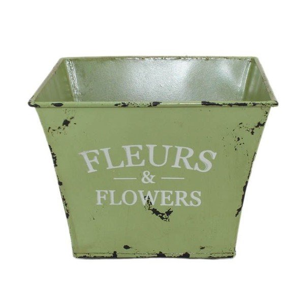 Květináč Fleurs Green, 15x15 cm