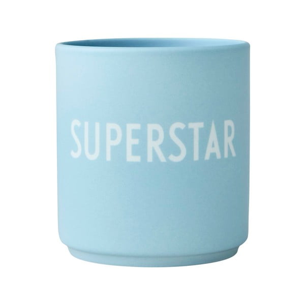 Tazza in porcellana blu, 300 ml Superstar - Design Letters