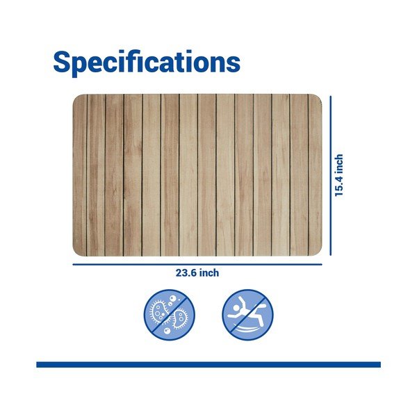 Tappetino per il bagno di colore naturale in diatomite 39x60 cm Lepiana – Wenko-image-3