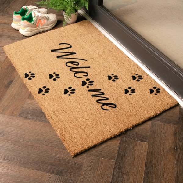 Zerbino in fibre di cocco 60x90 cm Welcome Paws – Artsy Doormats-image-1