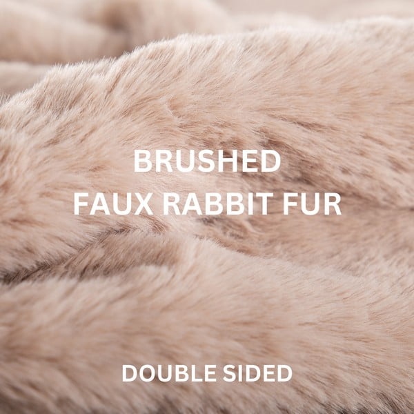 Coperta grigia in pelliccia finta 150x200 cm Ruby – Tiseco Home Studio-image-4