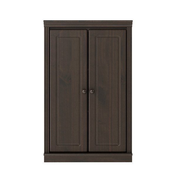 Armadietto marrone scuro in pino massiccio 74x118x35 cm Anita – Støraa